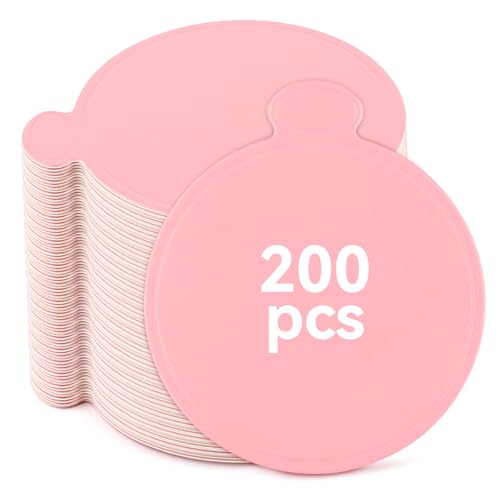 200 Pack Mini Cake Boards 3.1 Inch,Pink Round Cardboard Cupcakes Base for Desserts, Pastries, Mousse, Food Grade Disposable Cake Display Board for Wedding, Birthday, Party Baking