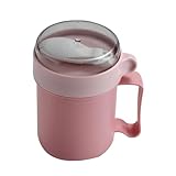 Générique Tasses À Soupe Micro-ondes Portables | Gobelet Repas Chaud Ou Froid Pour Lait, Nouilles, Soupe | Bol Avec Poignée Pour École, Bureau, Maison, Pique-nique, Camping, Sport