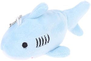 Blue Shark Plush Keychain: Mini Stuffed Animal Cutest Aquatic Keychain