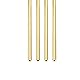 DTGN 3mm x 0.75mm x 300mm(ADxWand TxL) Messing Rohr - 4Pack - Gut für Maschine Ausrüstung Basteln Dekorativ Rahmen - Rund Metall Schläuche