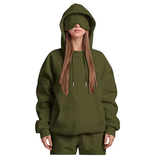 Travel Hooded Sweatshirt Comfort Casual Fashion Airplane Mode Hoodie with Built-in Eye Mask For Adults Men Women Sleep4
