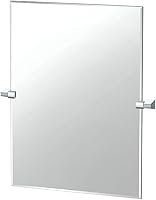 Vista 31 de Gatco 5679SM - Espejo rectangular sin marco, 24 pulgadas, latón cepillado negro mate combinado