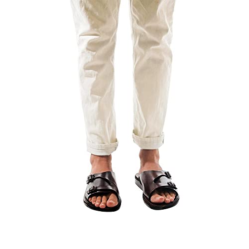 Seth - Leather Slide Sandal - Mens Sandals4