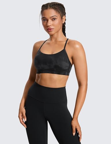 Image of CRZ YOGA Butterluxe Y Back Sports Bras | Light Support, Removable Pads, Yoga, Extremely Soft, Scoop Neck, Spaghetti Strap, for Women