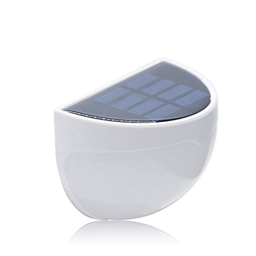 FacaiNICE New 6LED Solar Lights,Outdoor Motion Sensor Waterproof Wall Light Garden Fence Lamp Corridor Wall Lamp Light White