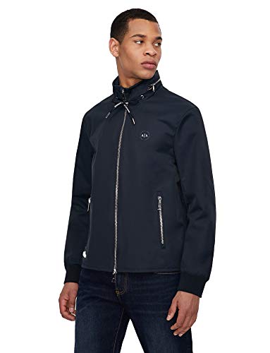 Armani Exchange Men's Cotton Nylon Zip Up Blouson Jacket