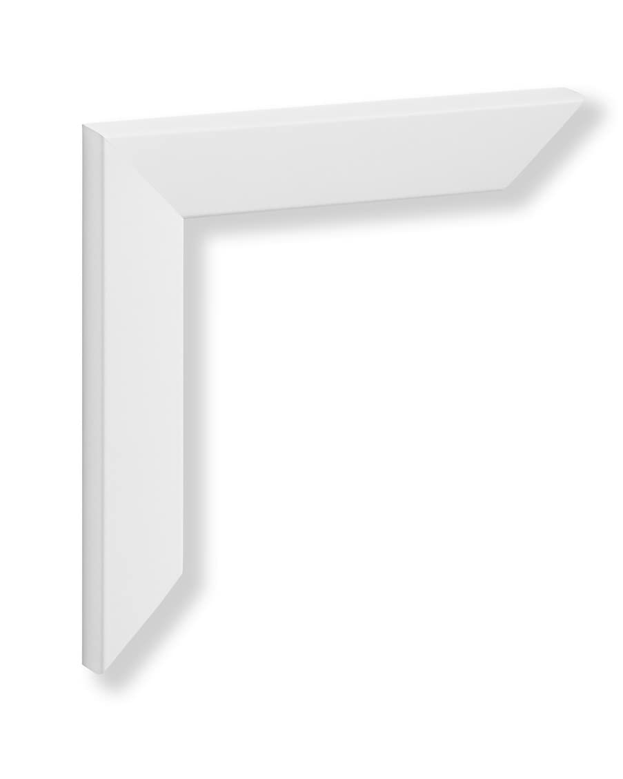 VO Design Alva Premium Bilderrahmen 80x100 cm Weiß Matt Rückwand Weiß Kunstglas Klar Farb und Größenwahl