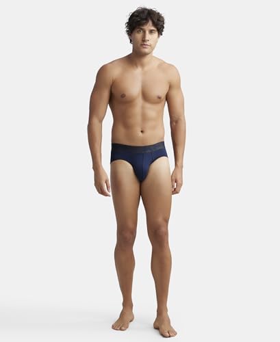 Image of Jockey IC27 Men's Tactel Microfiber Elastane Stretch Solid Brief with Moisture Move Treatment