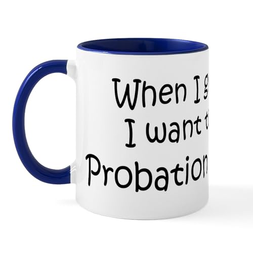 Taza de cerámica CafePress 11 oz blanco con interior azul miniatura 1
