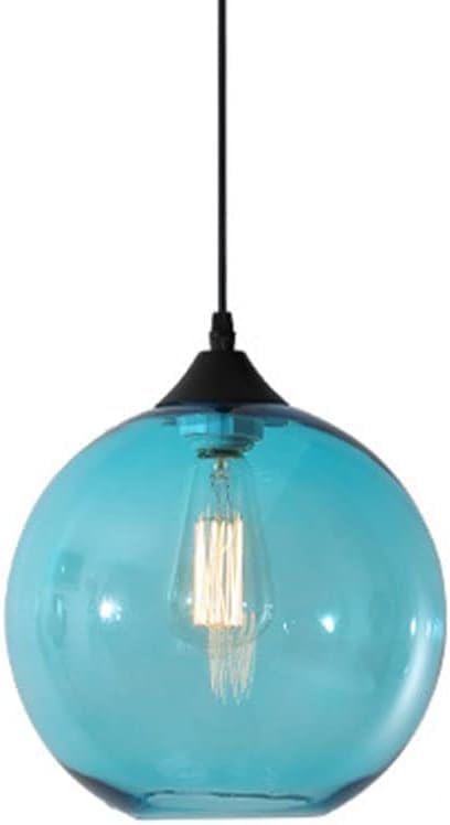 Lampe suspendue en verre soufflé noir et gris au design chandelier nordique épuré