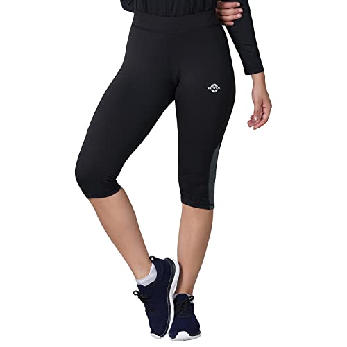 Nivia 2702M3 Neo-2 Polyester Training Capri, Medium (Dark Grey)