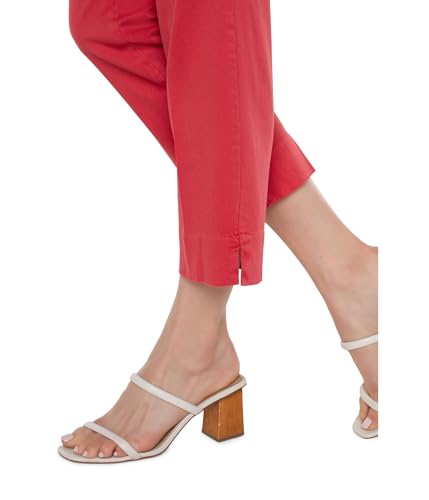 Liverpool Women's Kelsey Crop Mid-Rise Trouser with Slit Soft Touch Twill 26"3