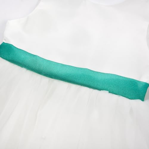 Image of JerrisApparel Flower Girls Dress Wedding Satin Dresses Princess Birthday Party Prom Ball Gown