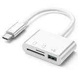 Leitor de Cartão SD e Micro SD USB-C e USB 3.0 | Adaptador OTG para Celular, Tablet e Computador | Transferência Rápida de Fotos, Vídeos e Arquivos | Plug & Play