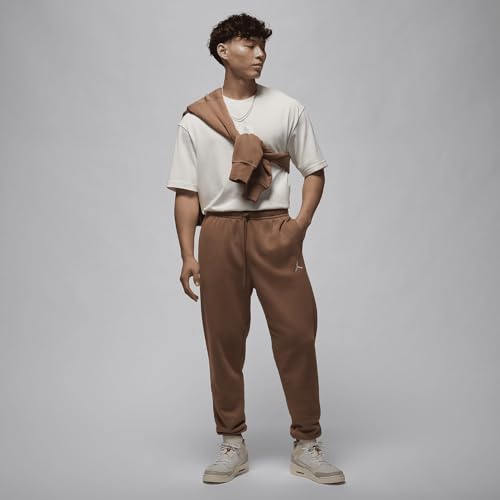 Pantalon doux Jordan Brooklyn marron archéo et blanc