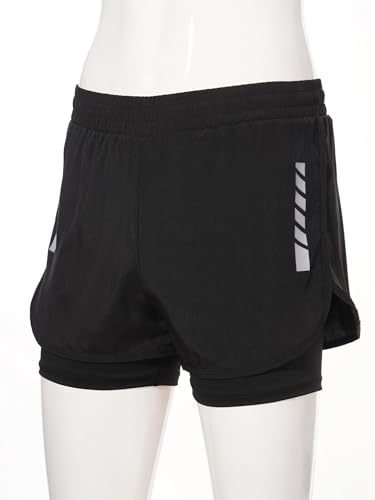 JEATHA Kids Boys Sport Athletic Shorts 2 in 1 Booty Shorts with Lined Mini Leggings Bottoms Double Layer Biker Shorts3