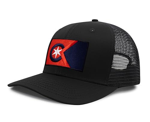 Image of International Tie City Hat for Men and Women, Adjustable Snapback Trucker Baseball Cap with Embroidered Patch