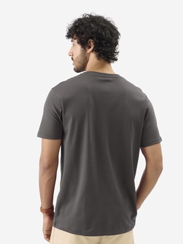 Image of The Souled Store Supima: Men and Boys Short Sleeves Round Neck Solid Premium Basic Casual Lightweight Easy to Style Everyday Streetwear Trendy Supima T-Shirt