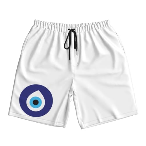 Turkish Evil Eye Mens Swim Trunks Quick Dry Board Shorts 7