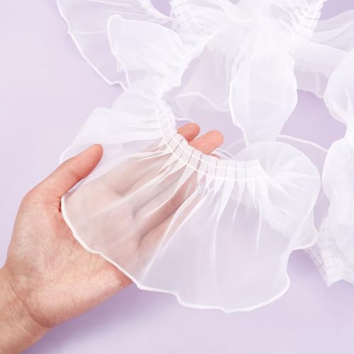 Garnitures en dentelle et mousseline à volants de haute qualité - 4