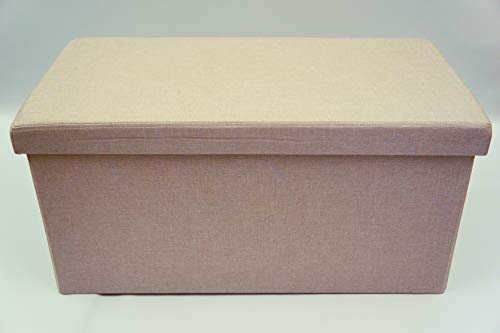 Megawebstore Pouf Contenitore in Tessuto Due posti...