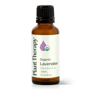 Plant Therapy Organic Lavender Essential Oil 100% Pure, USDA Certified Organic, Undiluted, Natural Aromatherapy for Diffusion & Topical Use, For Skin, Hair, Relaxation, Premium Therapeutic Grade 30 mL
