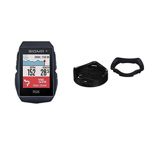 SIGMA SPORT Unisex – Erwachsene Computer ROX 11.0 EVO GPS SCHWARZ, BLAU, 57817 & Zubehör, GPS Halterung