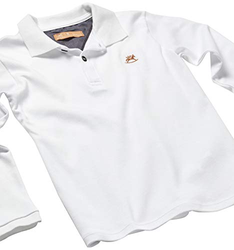 Camisa polo Polo Manga Longa Suedine, Up Baby, Meninos, Branco Especial, 3