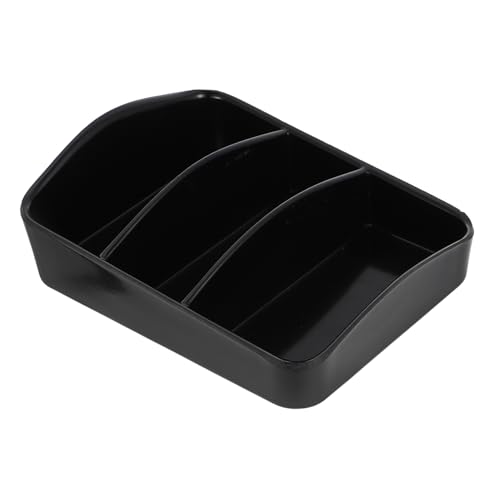 Cabilock Box Compartment Tea Box Multifunctional Coffee Bag Holder for Home Office Stylish Desktop Organizer for Tea Bags Sugar Packets Snacks Smooth Edges for Safe Use