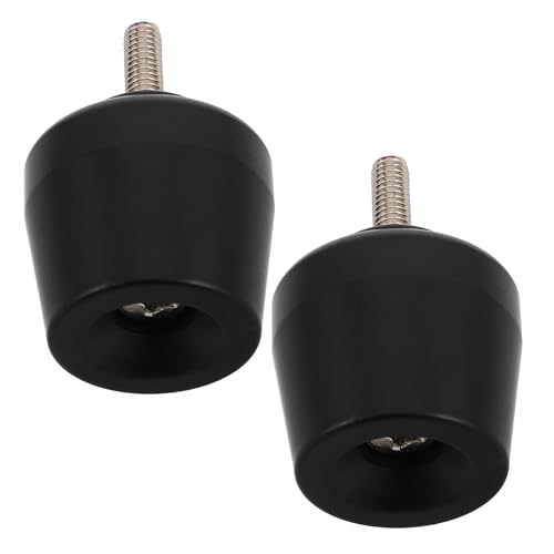 Tapones de manillar anticaídas y antivibración: juego de 2 contrapesos metálicos M6 negros