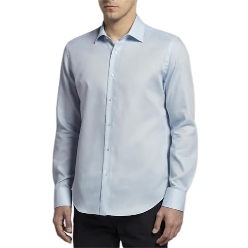 Chemise Reg Twill Azzu Womo bleu marine business casual homme taille 39-44