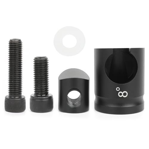 AMEYXGS Archery Quick Disconnect Matte Black 0/5/8/10 Degree for Compound&Recurve Bow Stabilizer Hunting or Target Practice (8 Degree)