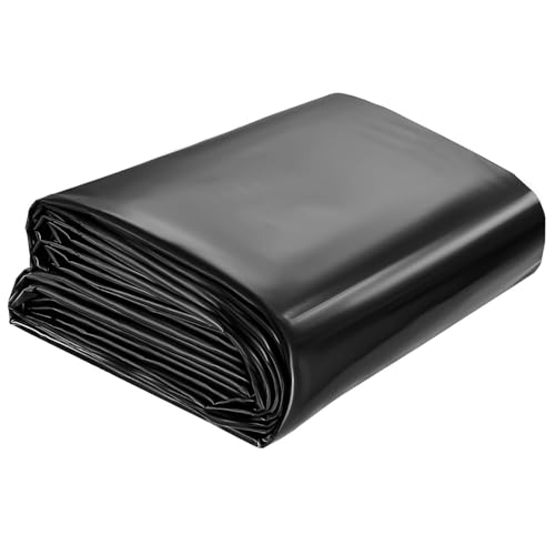 Pond Liner, HDPE Reinforced Pond Underlayment 1x10m 2x2.5m 3x7m 4x8m 5x12m, Flexible Skins Lining for Water Garden Fountain Wate