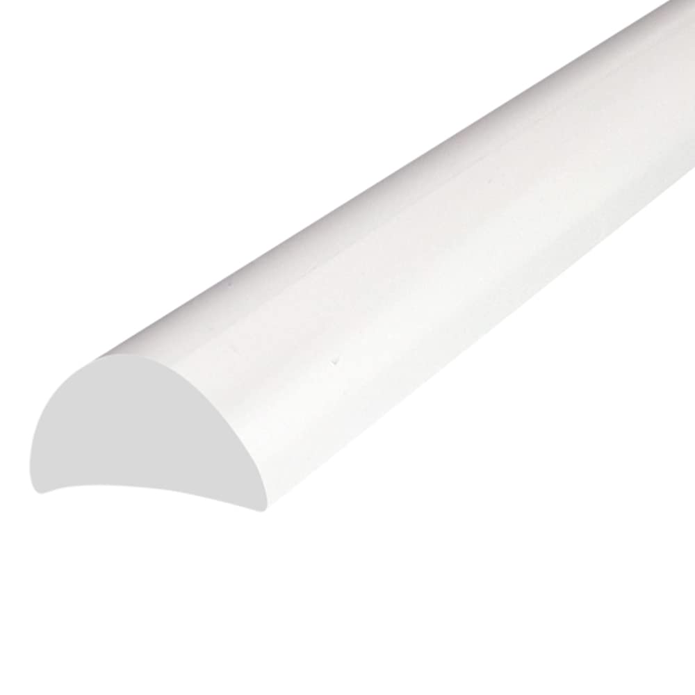 Shower or Bath Threshold Water Barrier Seal Strip | 80cm, 90cm, 140cm, 200cm or 250cm Long | Clear, White or Black | Used in Wetrooms or with Doors/Screens | Rigid Material | SEAL055 (200cm White)