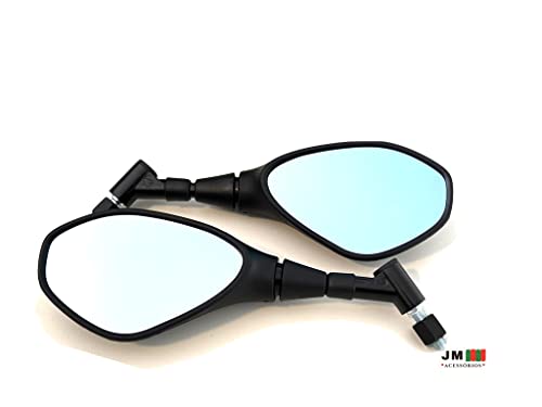 Retrovisor Gvs Giro 360 Bmw Gs650 F800 Lente Convexa Azul HONDA
