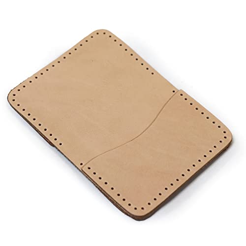 Vegetable Tanned Natural Leather Wallet Stitching Kit (Natural) #TOP3