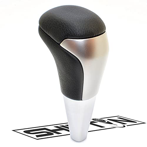 Shiftin Black Leather Gray Chrome Gear Shift Knob Fit For Toyota Land Cruiser Fortuner Tundra And Lexus Lx (Black Leather/Gray Chrome) #TOP6