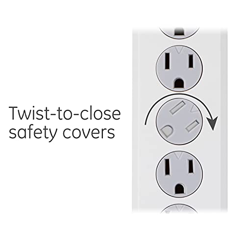 image for GE home electrical GE 6-Outlet Surge Protector, 8 Ft Extension Cord, P