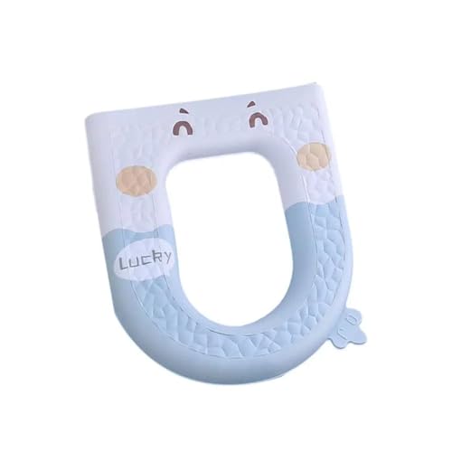 Motif de dessin animé mignon pour cette housse de siège de toilette douce