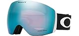 Oakley Flight Deck XM - Gafas de esquí/snowboard, Negro (Black) - (con logo blanco, banda negra y lente prizm zafiro iridio), Talla Única