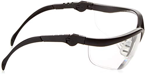 K3H25 Klondike Plus Magnifier Polycarbonate Bi-Focal Lens Glasses With Black Frame And 2.5 Diopter Clear Lens, 1-Pair #TOP2