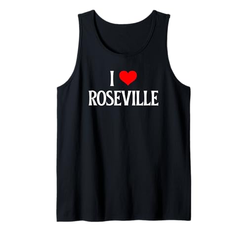I Love Roseville I Heart Roseville Urlaub Reise Souvenir Tank Top