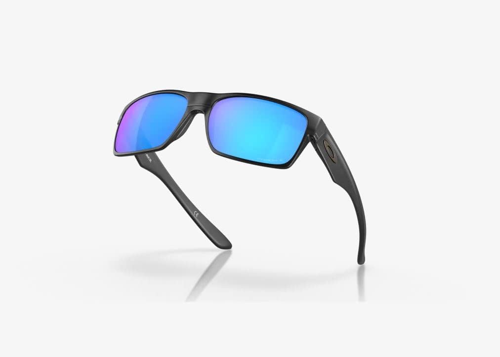 Oakley Twoface Sunglasses Matte Black with Prizm Sapphire Polarized Lens 60mm
