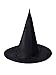 Produktbild TEBAISE 1Pcs Schwarzer Hexenhut für Damen Herren Halloween Horror Party schwarz Hexe Hut Kopfbedeckung Oktoberfest Christmas Cosplay Kostüme