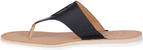 Sperry Women's Seaport Thong Leather Sandal, Black, 6 Medium | Image 3