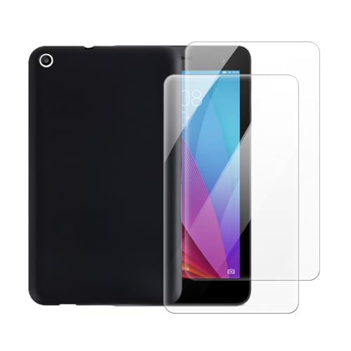 Coque Huawei MediaPad T1 7.0 Plus 4G avec verre trempé noir