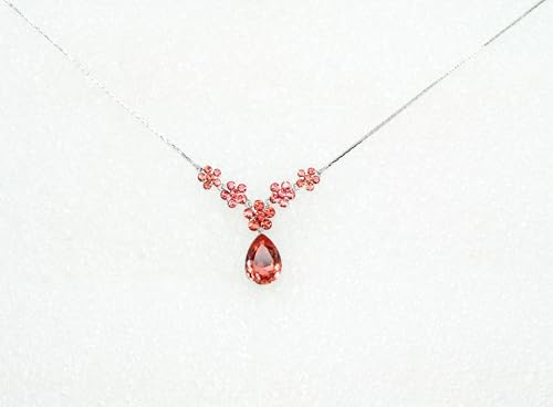 Image of Faship Gorgeous Rhinestone Crystal Floral Necklace Earrings Set
