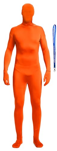 Image of Full Bodysuit Include Zipper Helper Unisex Spandex Stretch Adult Costume Zentai Disappearing Man Body Suit