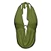 Women's Cute Summer Y2K Halter Top Sexy V Neck Tie Open Back Sleeveless Backless Going Out Tops for Women Club Party Green