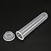 uxcell 50 Pcs 20ml Plastic Centrifuge Tubes with Snap Cap, Graduated Micro Centrifuge Tube, Round Bottom, Clear, Storage Container for Beads Sample Laboratory